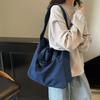 Women's Solid Color Crossbody Bag Vintage Tote Bag Large Capacity Crossbody Bag