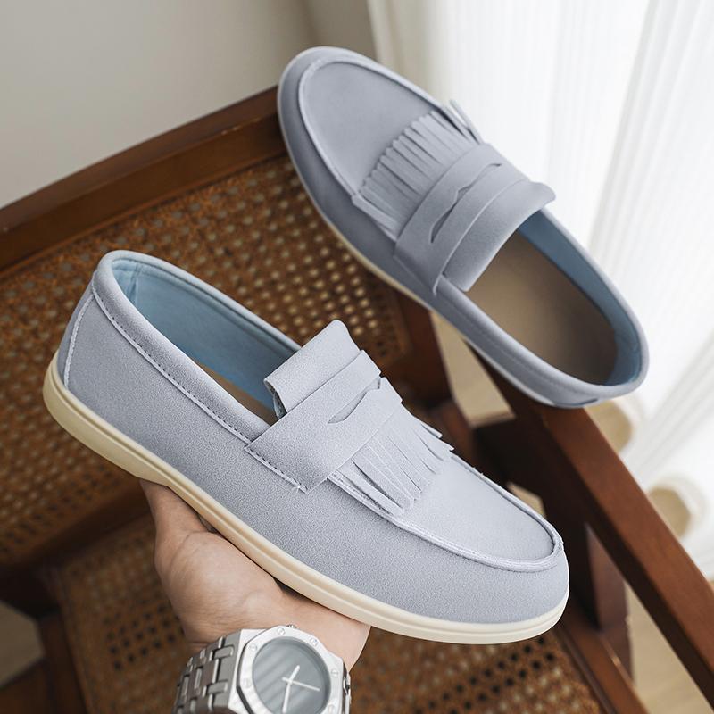 2025 New Model Men's One-Piece Slip-On Loafers, Lightweight Daily Casual Shoes