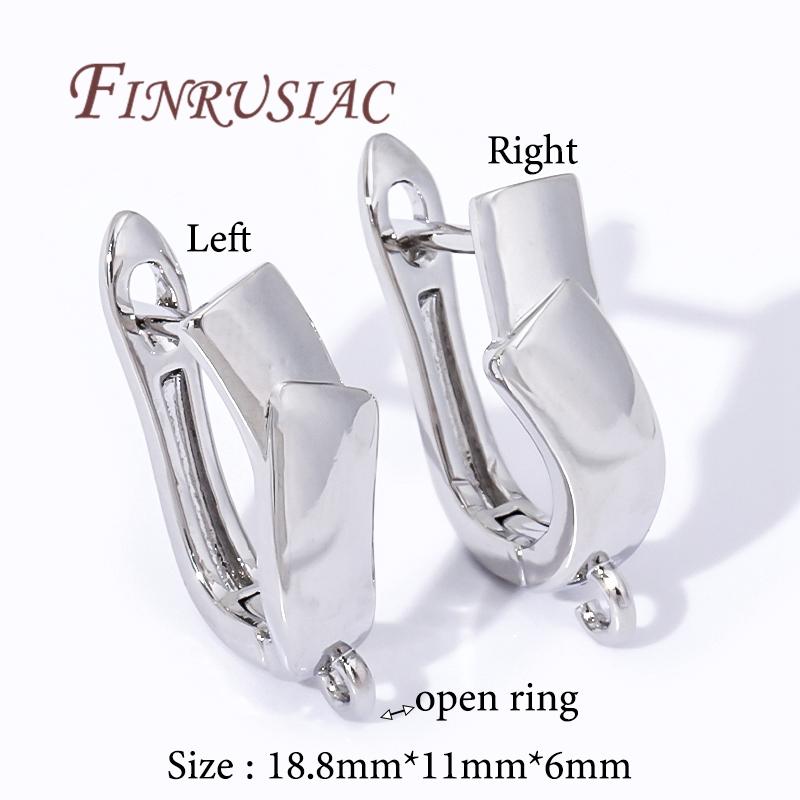 Multi Styles 18K Gold Plated Earwires Fasteners Earring Hooks Clasps Accessories For DIY Women's Anti-Allergy Earrings Making