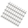 50 Set Sphere Rivet Kit Iron Soild 10mm Diameter Sphere Stud Kit with 6mm Screws for Leather Crafts Clothing Boots