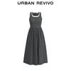 UR Color-Block Faux Two-Piece Sleeveless Dress