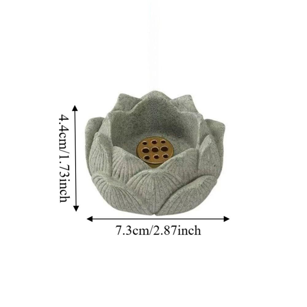 Lotus Shape Incense Stick Burner Flat Bottom Ash Catcher Incense Burning Tray  Home Fragrance