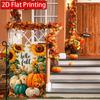 2D Flat - 2D Flat Autumn Thanksgiving Leaves Sunflowers Pumpkin Garden Flag 2-28X40 Inch Outdoor Garden Flag Double-Sided Home Decoration Courtyard De