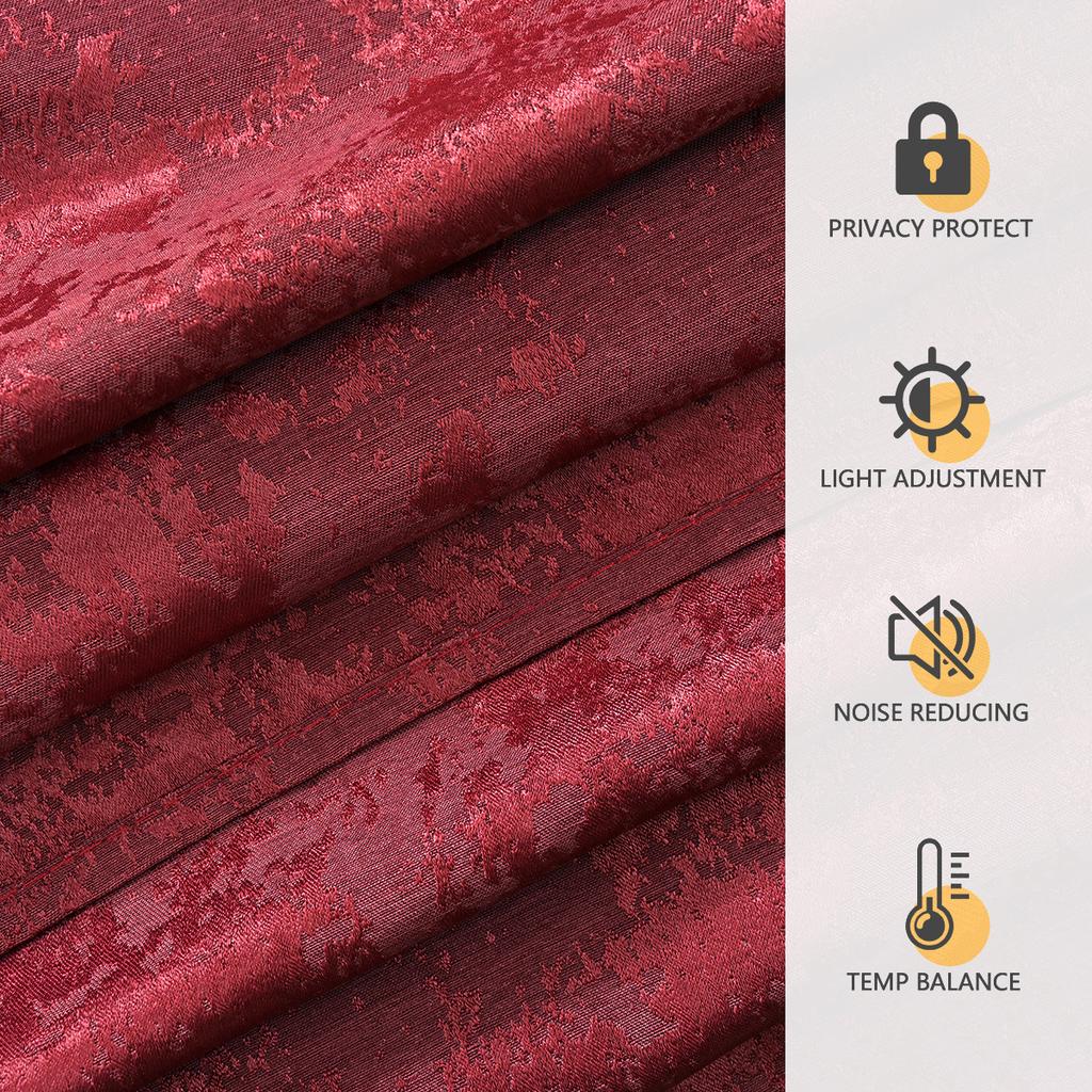 2025New Blackout Curtains with Eyelets for Bedroom, Sunshade Curtains, Thick Curtains