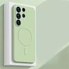 Magnetyczne Etui na Telefon z Płynnego Silikonu Kompatybilne z Magsafe Dla Samsung Galaxy S26 S25 Ultra S23 S24 FE S22 S21 Plus Odporne na Wstrząsy Pokrowiec