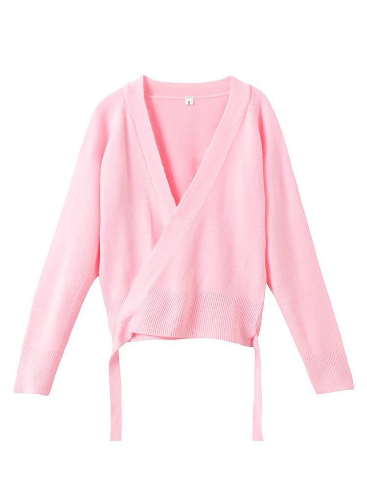 Girls' Long Sleeve Dance Cardigan Shawl - Ballet Practice Sweater for Autumn/Winter