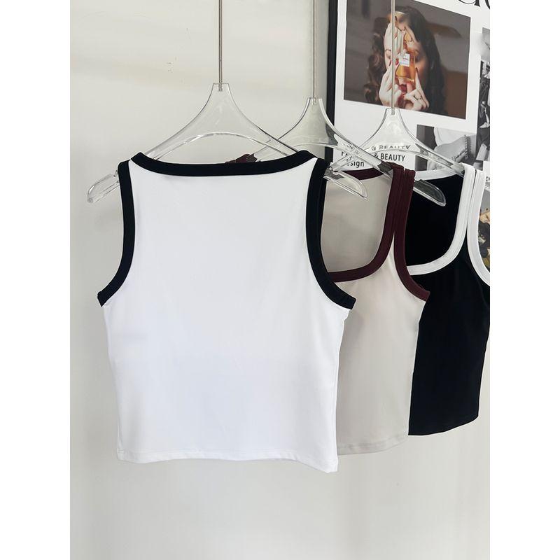 Spring and Summer New Arrival Bubble Wrap Sports Vest Female Contrast Color Outwear Yoga Bra Tops Quick-Drying Breathable Fitness Loungewear