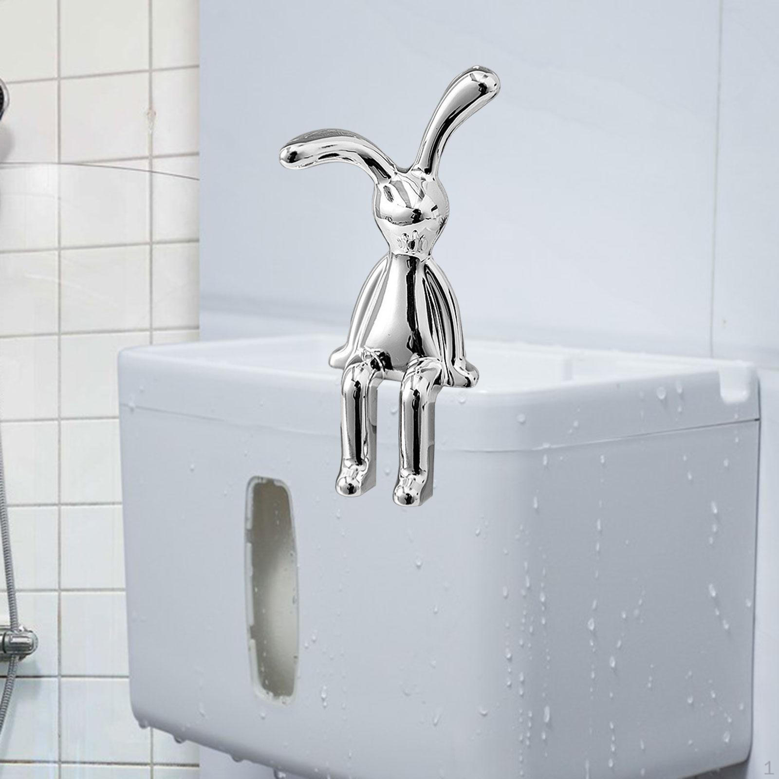 

Гальванизированная скульптура кролика, настольное украшение для гостиной, шкафа, стола, украшения 4.4cmx3cmx8.7cm серебряный