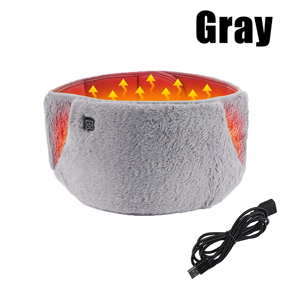 

Электрический согревающий пояс с подогревом, USB-зарядка, многофункциональный, горячий компресс, согревающая подушка для живота, поясницы, матки, графеновая грелка для рук серый