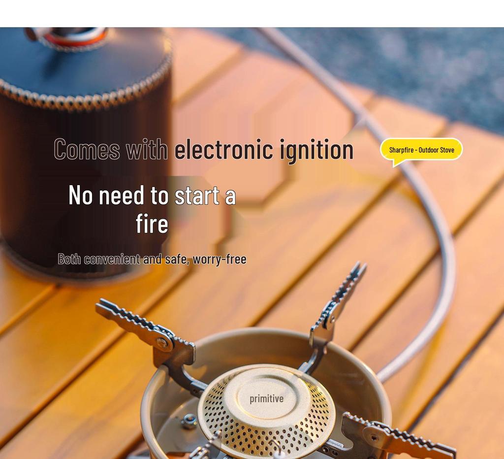 Portable Folding Gas Stove for Outdoor Camping, Tea Making & Boiling Water. Perfect for Camp Cookware.