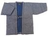 Authentic Padded Cotton Kasuri Pattern Free Size Made In Japan [Yoshiwaka] Kurume! Jacket! (gray) Men's