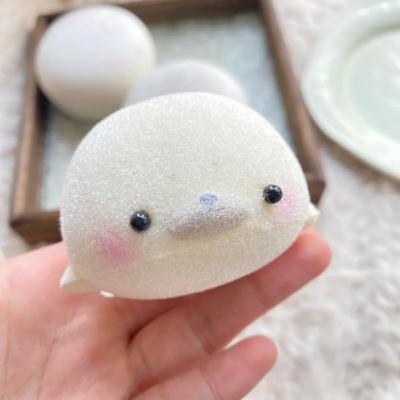 Cartoon Funny Fidgeting Toys Plush Round Chick Mini Seal Girl Birthday Kawaii Gift Fidgety Senses Autism Kids Toy Doll Pendant