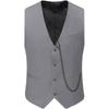 Nieuwe veelkleurige modieuze prom party vest heren formele retro vest mouwloze riem accessoires effen kleur zakelijke vest heren