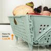 Collapsible Colander Folding Drain Basket with Resting Feet Dishwasher Safe Kitchen Food Strainer for Fruit Vegetables Pasta