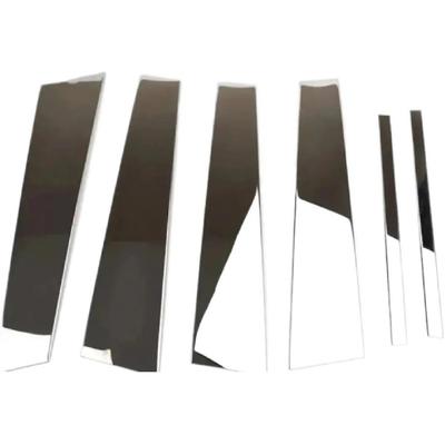 6 Peças Colunas de Porta Cromadas Compatíveis com Toyota Camry 2007-2011 2010 2009 2008 Decalque Adesivo de Cobertura de Acabamento Lateral da Porta da Janela