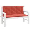 Vidaxl Garden Bench Cushions, 2 Pcs, Red Melange, 120X50X7 Cm