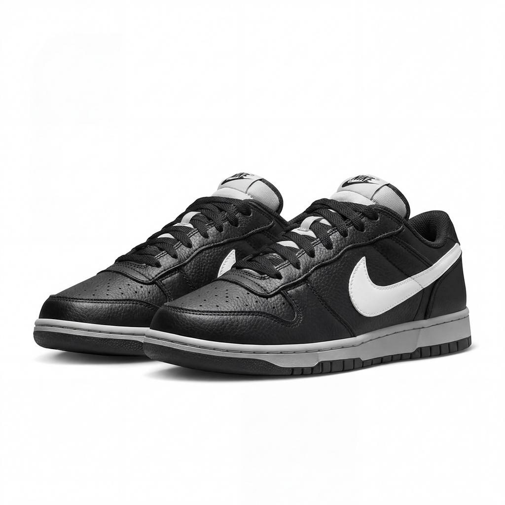 Nike Dunk Brandy Abrasion Resistant Slip Resistant Low top Skateboard Shoes Men's Black White 355152-017(Team210-C)