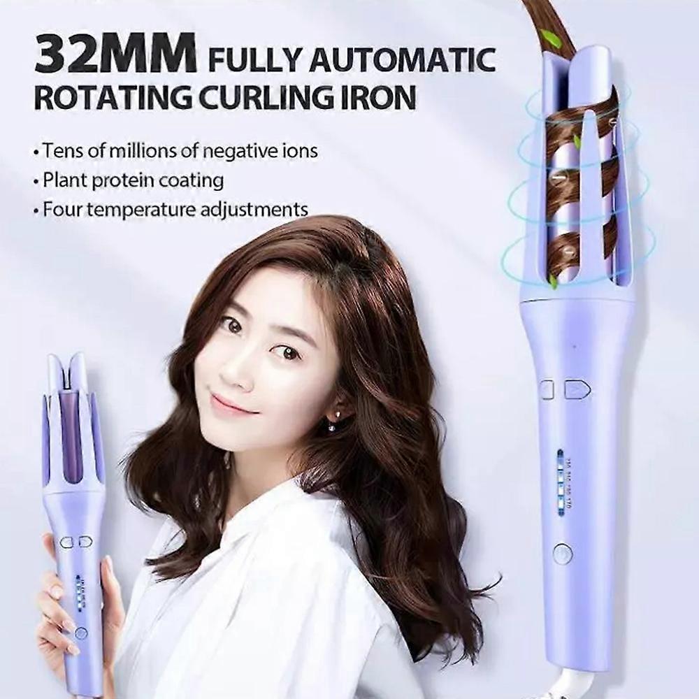 Hair Curling Iron 32mm Deep Wave Hair Curler Fast Heating Crimping Iron Styler Wand for All Hair Style