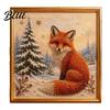 Christmas Gem Art DIY Faux Pearl Kit Winter Scene Painting Wall Decoration 3D Sparkling Animal Craft Kit for Adults Holiday Decor Supplies