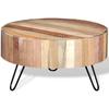 VidaXL Table basse Bois de récupération massif
