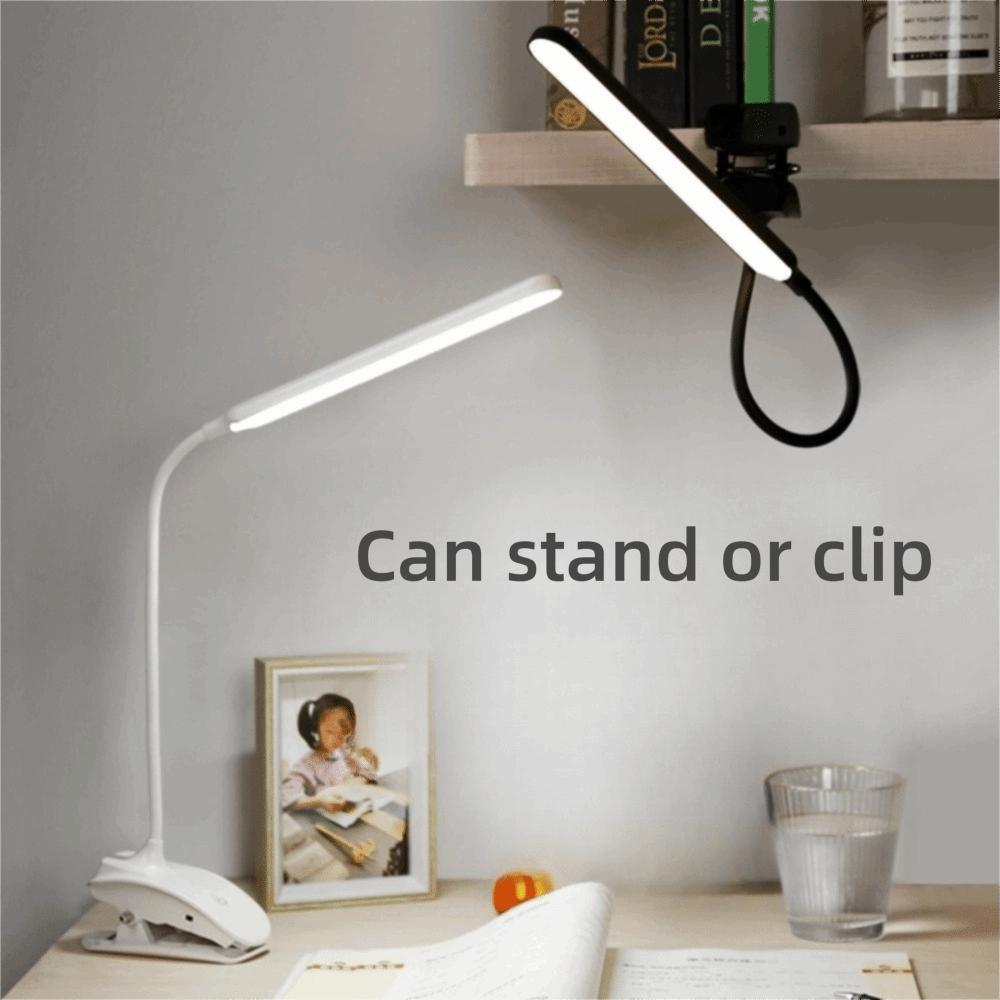 with Clip LED Reading Light USB Rechargeable Book Lights Night Bed Lamp  For Night Lighting