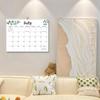 18 Months INS Coil Calendar Square English Calendar Leaf Pattern Calendar  Work Planning