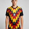 Germanyy 2026 Black Plaid Jersey Football Summer RoundNeck Comfort Breathable Short Sleeve Unisex High Street Fashion Sportswear