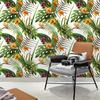 Boho Forest Peel & Stick Floral Wallpaper Palm Banana Leaf Pattern In Purple/Green/Yellow Removable Easy Clean Home Decor
