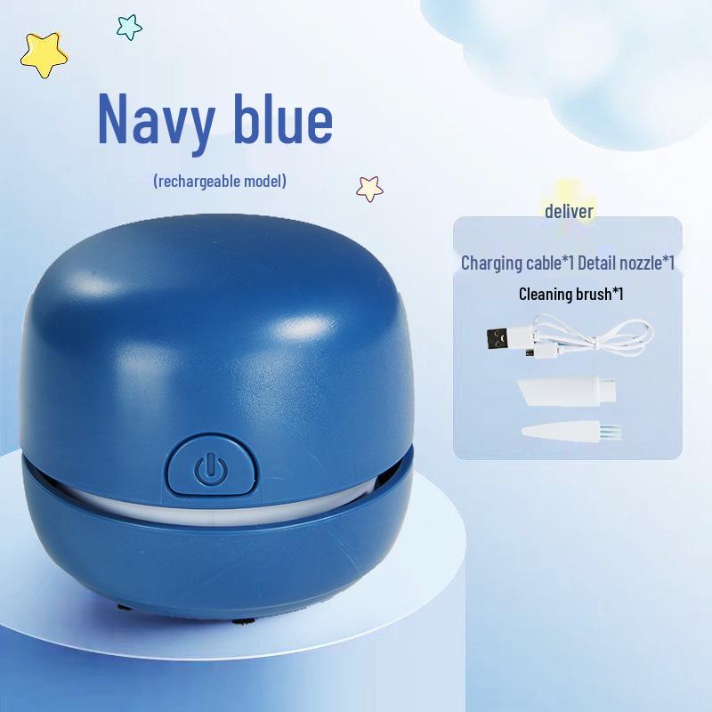 Wireless USB Rechargeable Desktop Vacuum for Pencil Shavings - Portable Dual-Use Cleaner for Study, Home, or Dorm