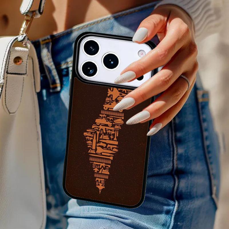 P=alestine Map Arabic Phone Case For iPhone 17 Air 14 15 13 12 Max Cover For Apple 16e 11 Pro Max Plus Coque