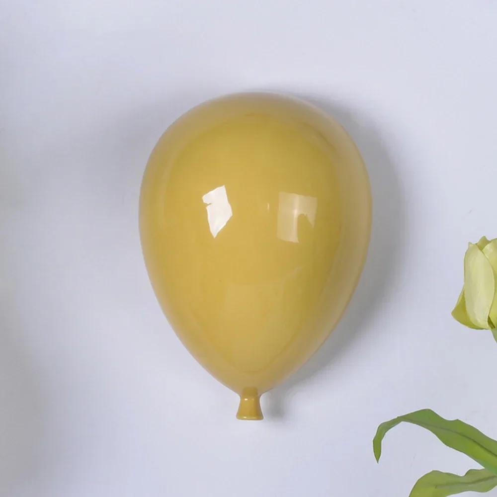 Wall Hanging Ceramic Balloon Art Children's Room Decoration Creative Pendant Sculpture for Home Decor Accessories Kid Gifts