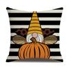 Thanksgiving Linen Pillowcase Autumn Pumpkin Print Pillow Cushion Cover