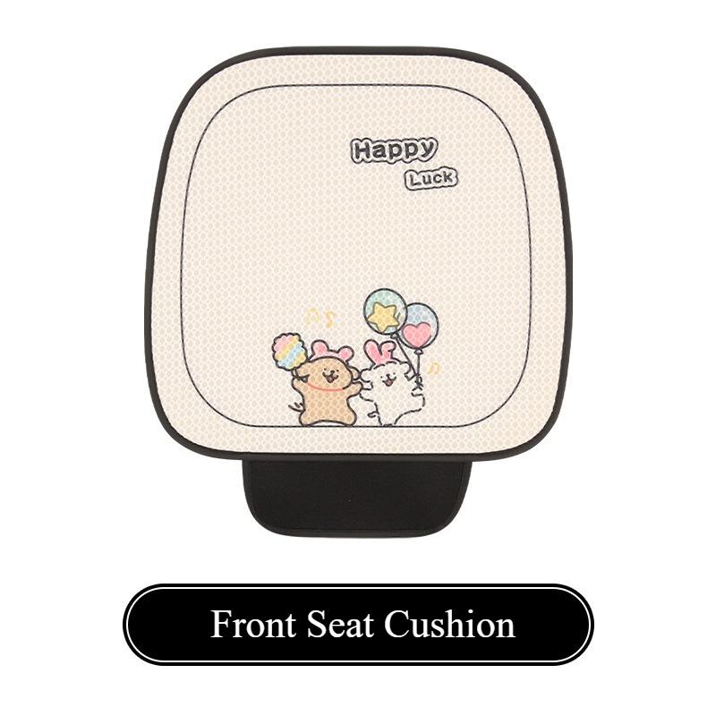 Cute Line Dog Breathable Summer Universal Car Seat Cover Cartoon Puppy Four Seasons Universal Seat Cushion