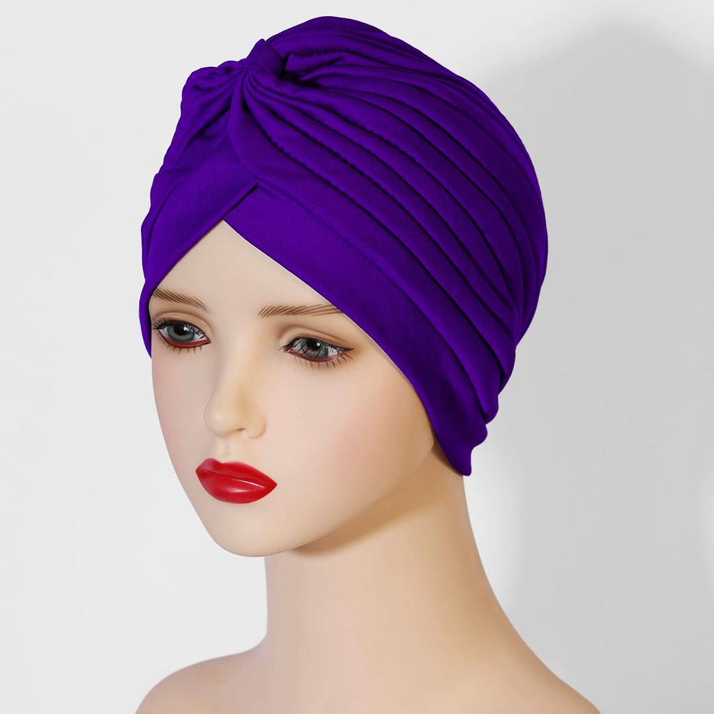Indian Style Yoga Cap With No Brim Polyester Fabric Sunshade For Winter And Autumn