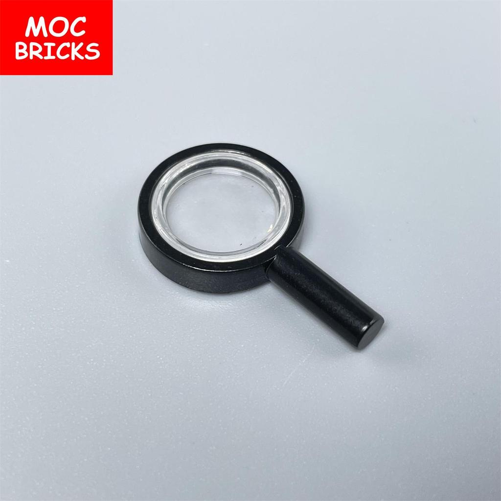 10pcs/lot MOC Bricks Magnifying Glass Trans-Clear Lens 10830c01 30152c03 Building Blocks Assembled Toy