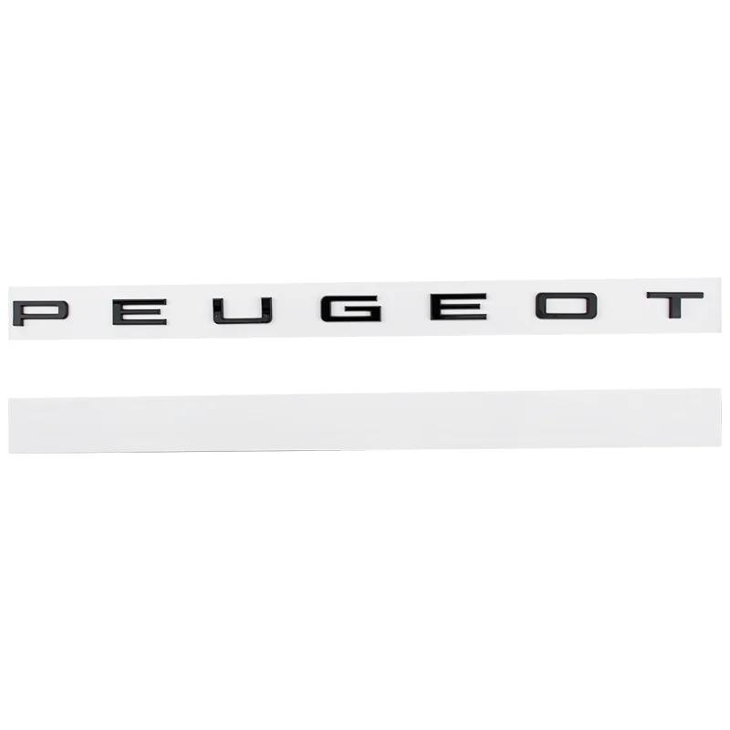 Tgujh8 ABS Letra Coche Trasero Maletero Emblema Pegatina Etiqueta para Peugeot 508 408X 3008 308 2008 408 4008 GT 5008 307 206 207 301 Decoración