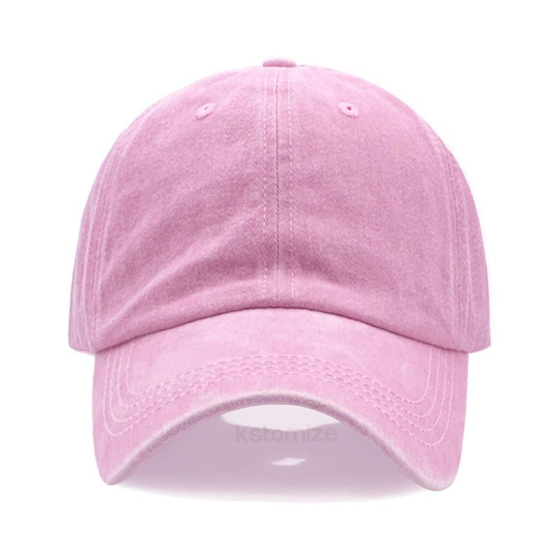 Personalized Vintage Washed Cotton Baseball Cap Custom Embroidered Logo Text Name Dad Hat for Men Women