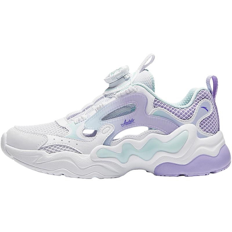Anta Kids Cloud Escape Synthetic Leather Fabric Trendy Fashion Comfortable Versatile Hollow Cool Outdoor Sports Shoes Men Sneakers A322426910H