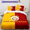 3pcs Football Team (28) Design Cover Set - HD Printed Bedding with 1 Cover and 2 Pillowcases - Perfect for Home and Dorm Decor