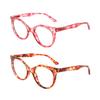 TUREZING Presbyopia Eyeglasses Diopter Eyeg-lasses For Men Women High-Quality Blue Light Circular Frames Flexible Spring Hinge