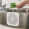 Silicone Anti-Clog Kitchen Sink Strainer & Hair Catcher with Suction Cup