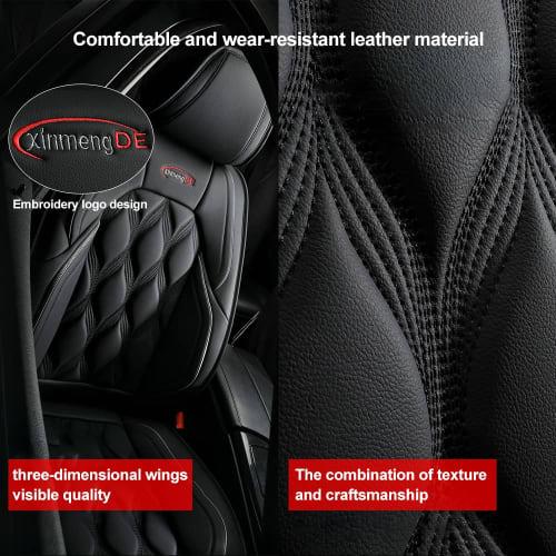 Full Cover Car Seat Cover Custom Fit for Nissan Murano, Waterproof Leather (Beige)