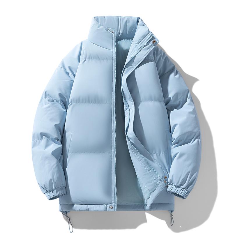 Winter Cotton Padded Jacket: Thickened, Plus Velvet, Couple Style, Stand Collar, Bread Jacket for Men & Women, Available In 11 Colors.