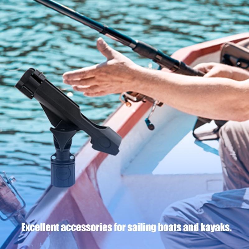 Fishing Rod Holder Track Mounted Fishing Rod Holder for Kayak Heavy Duty Boats Rod Holder 360 Degree Rotating