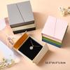Dual-Opening Magnetic Flip Jewelry Packaging Box Earrings Necklace Ring Jewelry Organizer Box Thick Kraft Paper Jewelry Box