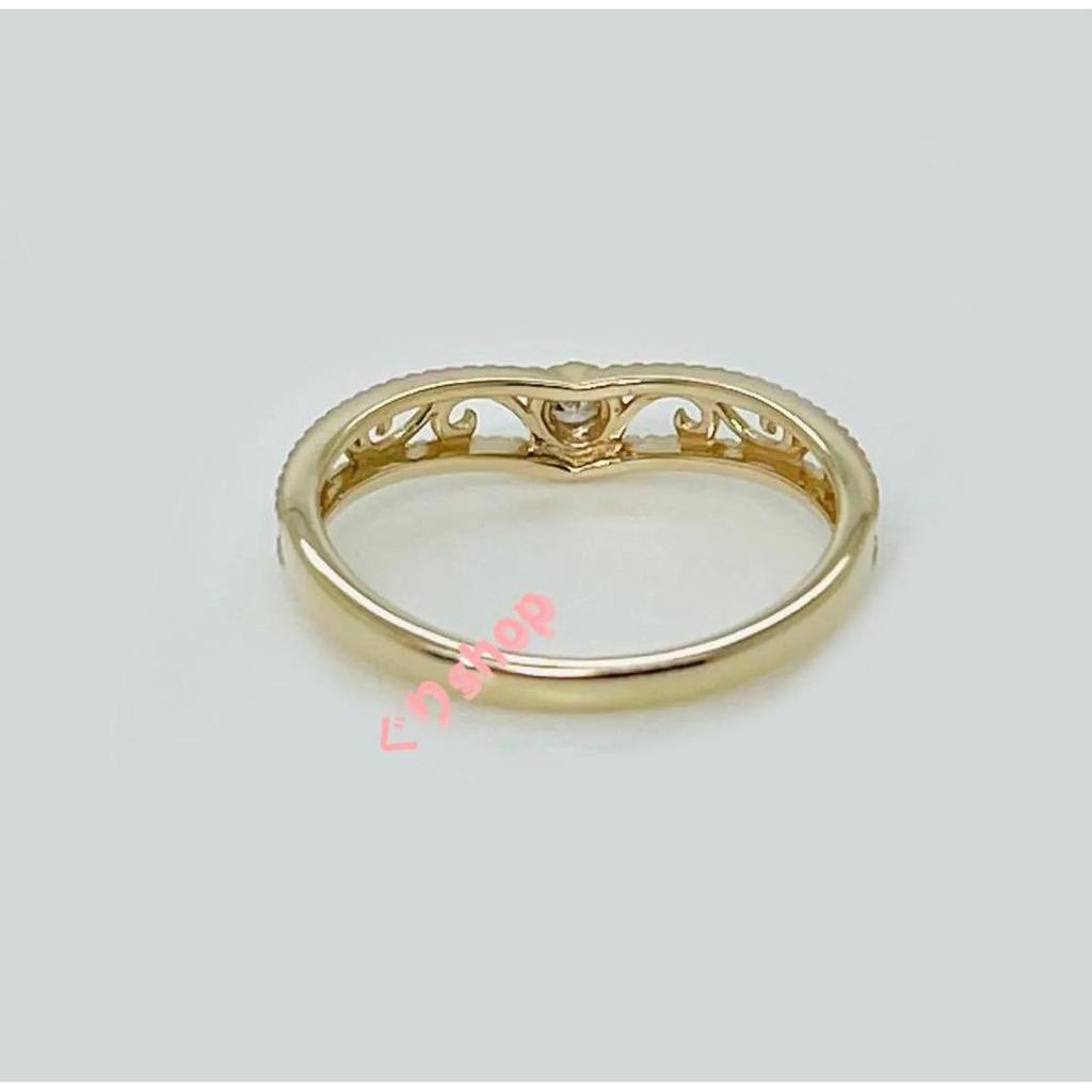 Used JEWELRY TSUTSUMI k10 Diamond Openwork Pinky Ring Size 1