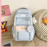 The schoolbag is high-value, fresh and cute, and the second-dimensional schoolbag has a large capacity.