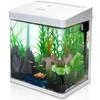 Aquarium En Verre - NOBLEZA - 14L - Éclairage LED - Filtration Écologique - Pompe Intégrée
