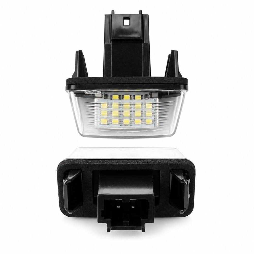 2pcs Direct Replacement License Plate Light 18 LED Car Plate Light LED License Light  For Citroen C3