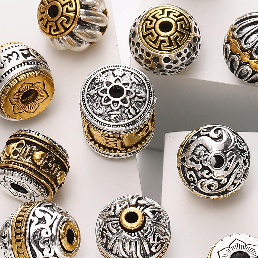 5pcs/lot Alloy Spacer Beads Metal Color Irregular Bead for DIY Jewelry Bracelet Necklace Making Findings Supplies Accessories